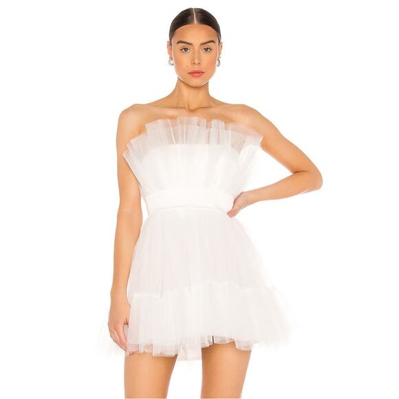 Katie May Ellee Mini Dress in Ivory NWT Size Large - Picture 1 of 3